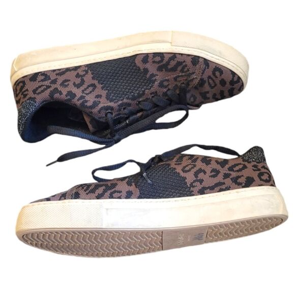 Greats Brooklyn Royale Knit Leopard Print Sneakers - Picture 3 of 7